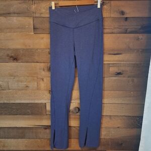 Old Navy Active Extra High-Waisted PowerChill Split-Hem Flare Gray Leggings SZ M